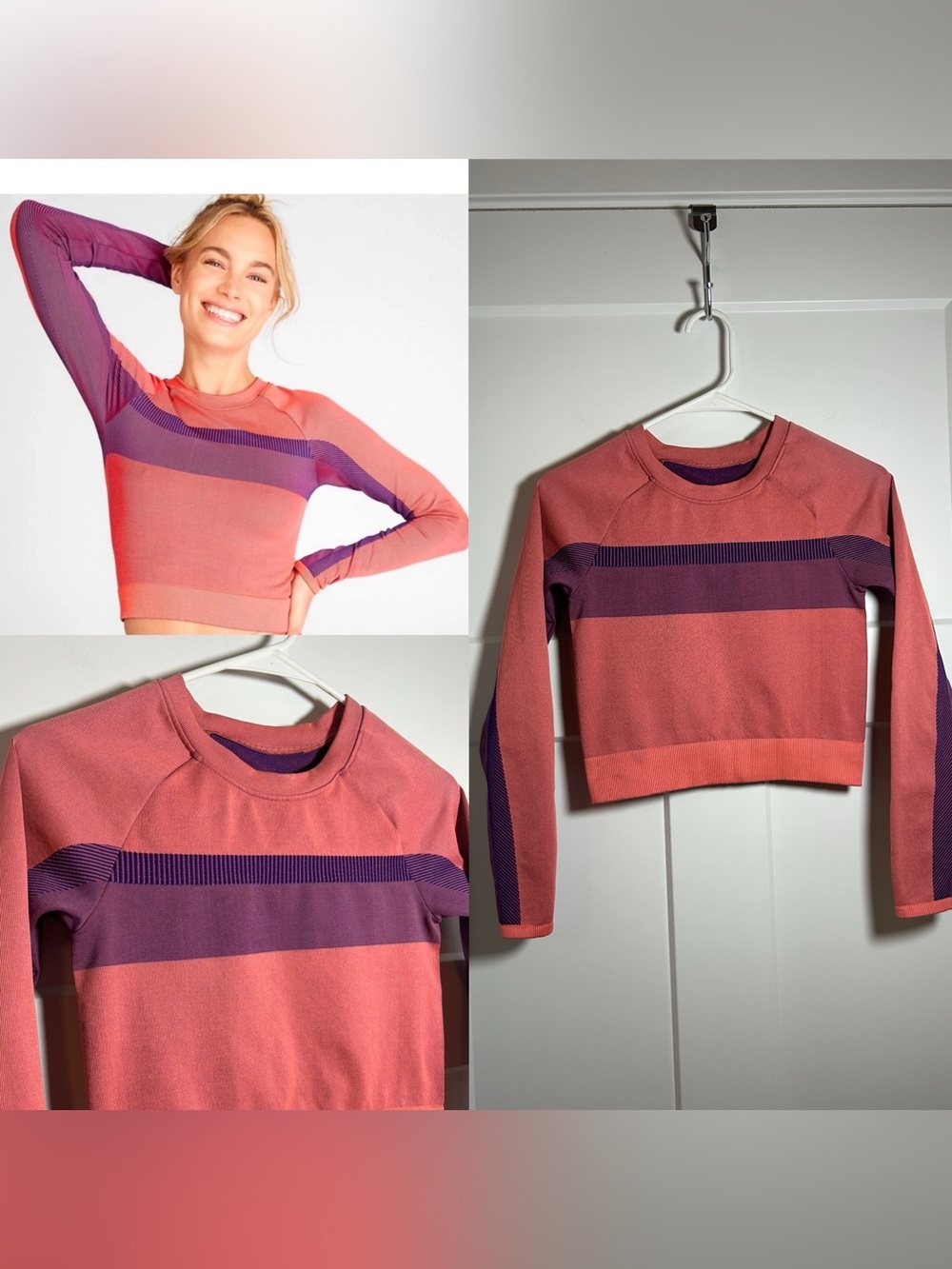 Fabletics gym compression crop top